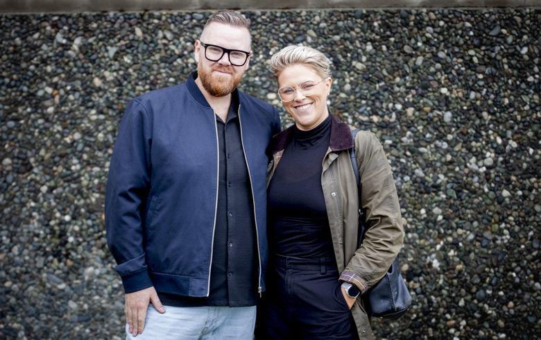 Islendingene Kristján og Gudrun håper på et liv på Innherred. Foto: Kjersti Fikse/Innherred Næringsforening