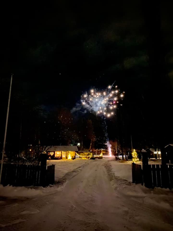 Gjester fra Bucuresti feiret nyttårsaften på Soria Moria, med fyrverkeri og det hele. Foto: Ragnar Westvik.